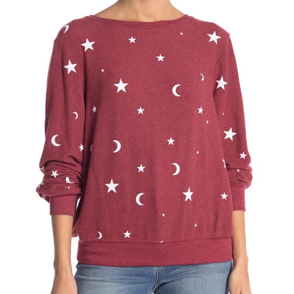 Wildfox Sweaters - {Wildfox} NWT Essential Moon & Stars Baggy Sweater